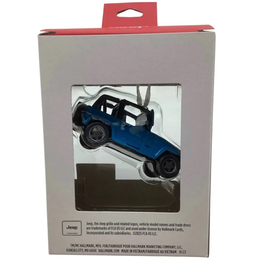Hallmark Jeep 1992 Blue Jeep Wrangler Christmas Ornament (NWT)